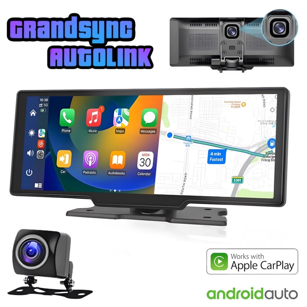 GrandSync AutoLink Wireless Carplay/Android Auto Entertainment System